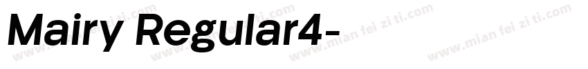 Mairy Regular4字体转换